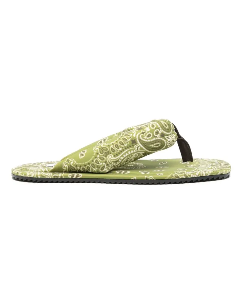ATTICO Der Attico Indie Thong flache Folien Green