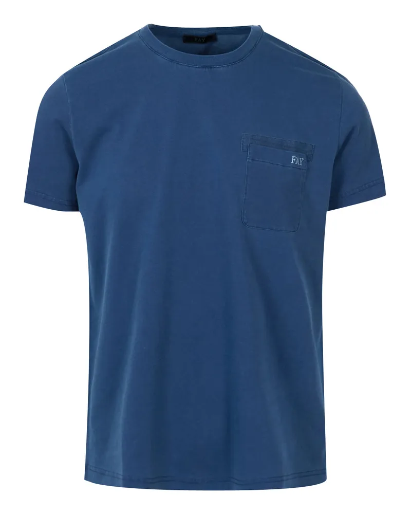 Fay T -Shirts und Polos Blau Blue