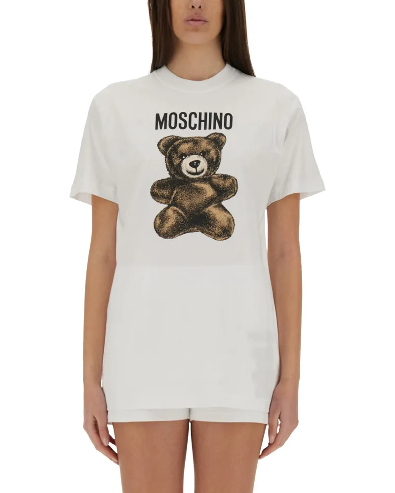 Moschino Teddy Bear T -Shirt White