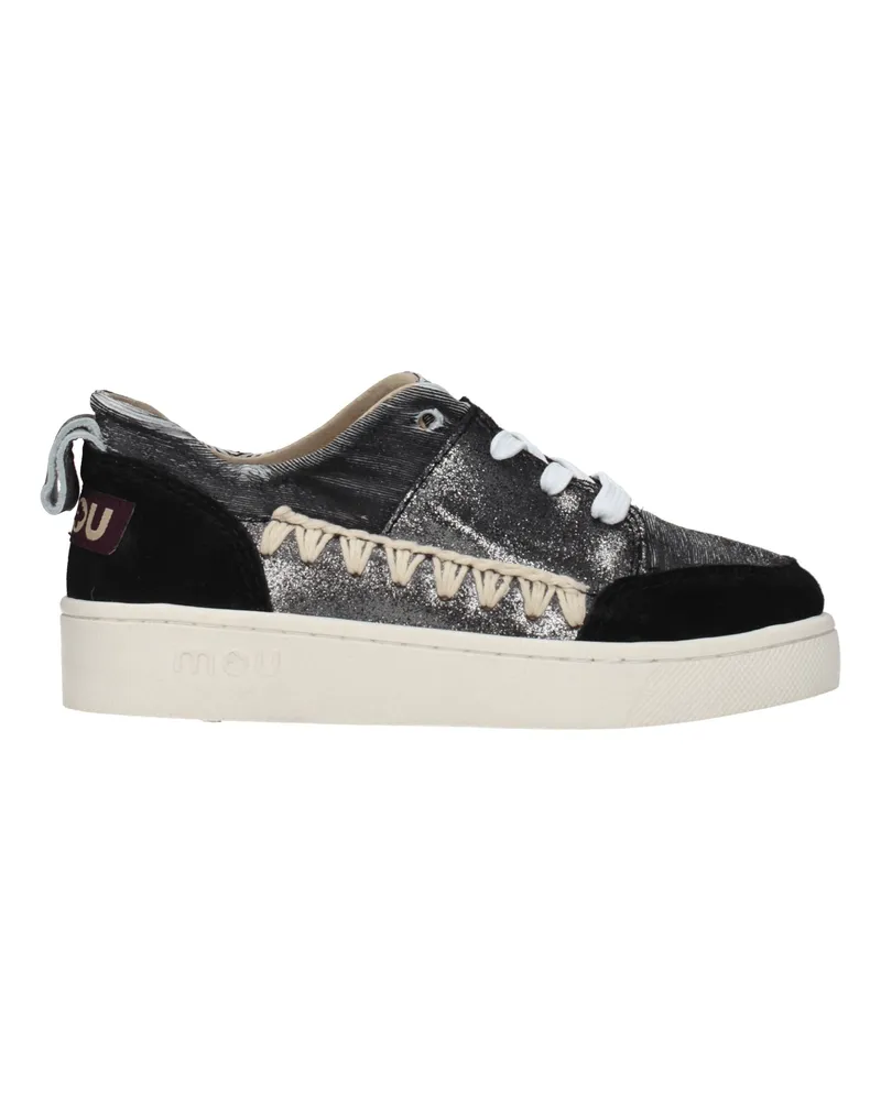 Mou Sneakers Frauen Wildleder Grau/Schwarz -