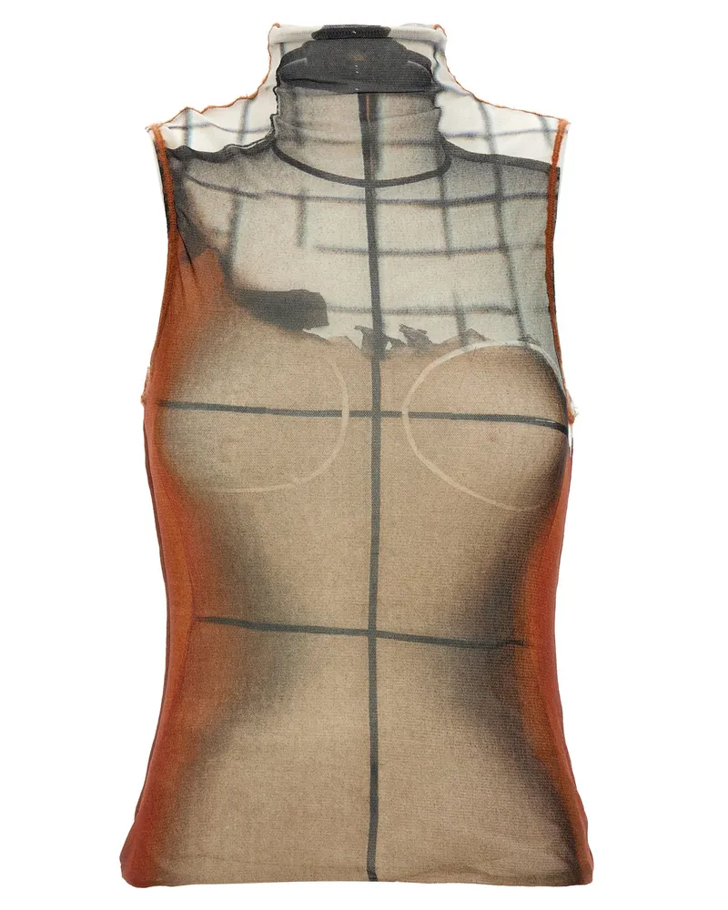 Jean Paul Gaultier The Fire' Top Multicolor
