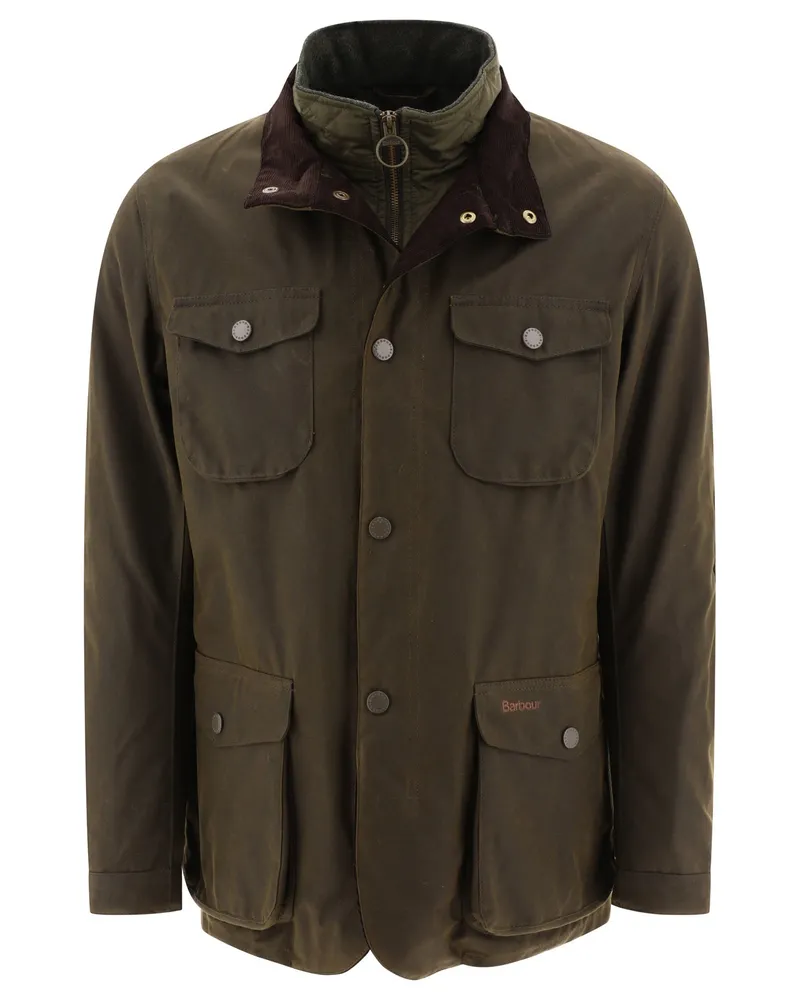 Barbour Ogson" Wachste Jacke Green