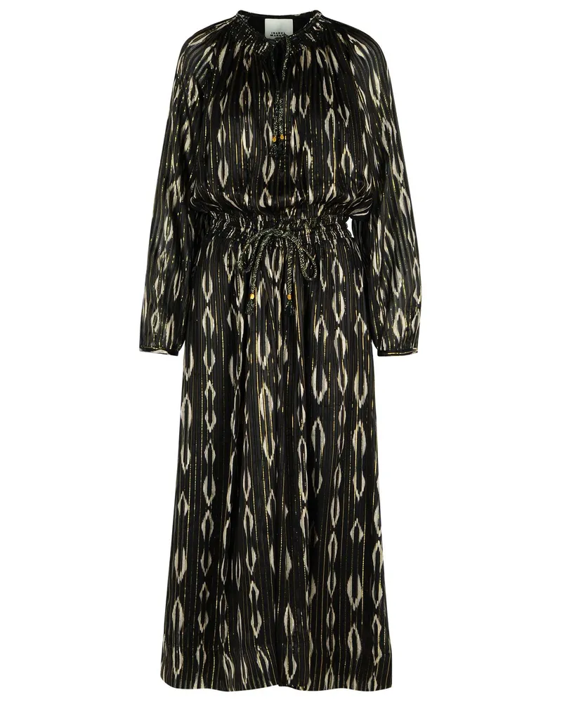 Isabel Marant Sana' schwarzes Seidenkleid Black