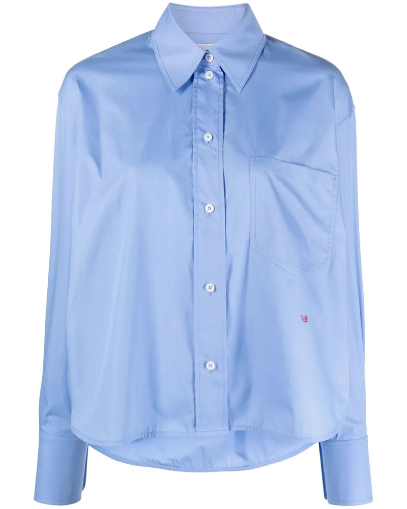 Victoria Beckham Cotton Cropped Shirt Clear
