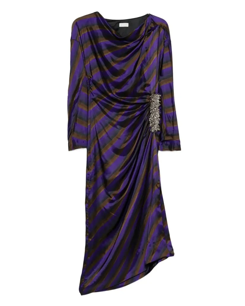 Dries van Noten Didi Emb 2256 W.W. Kleid Pur 401	purple