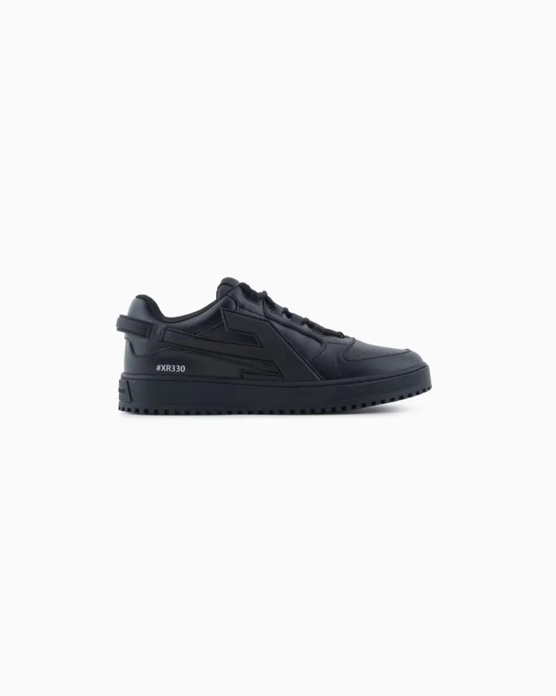 Emporio Armani Maxi Patch Ea Sneakers Black