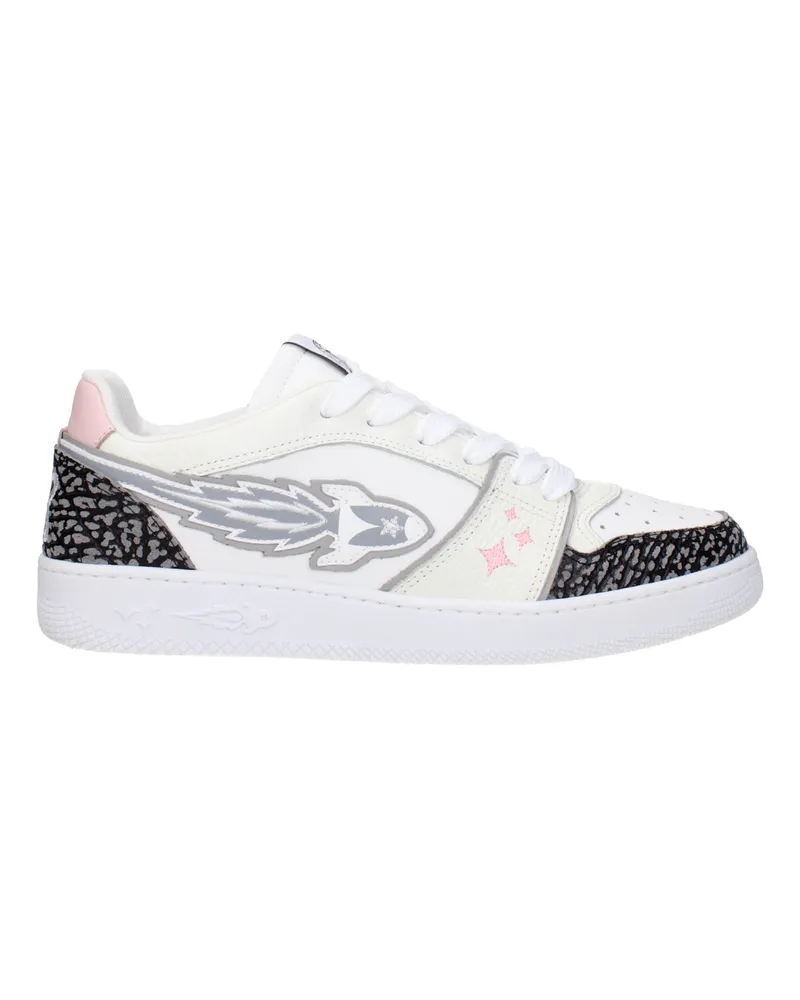 ENTERPRISE JAPAN Sneakers Raketenmenschen Leder weiß/grau -