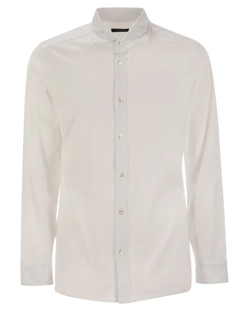 Fay Cotton Trikothemd White