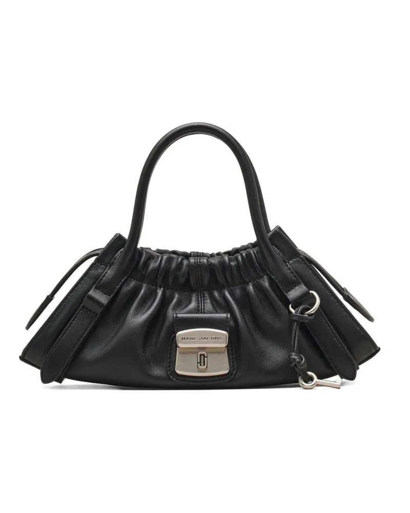 Marc Jacobs Die kleine Satchel-Umhängetasche aus Leder Black