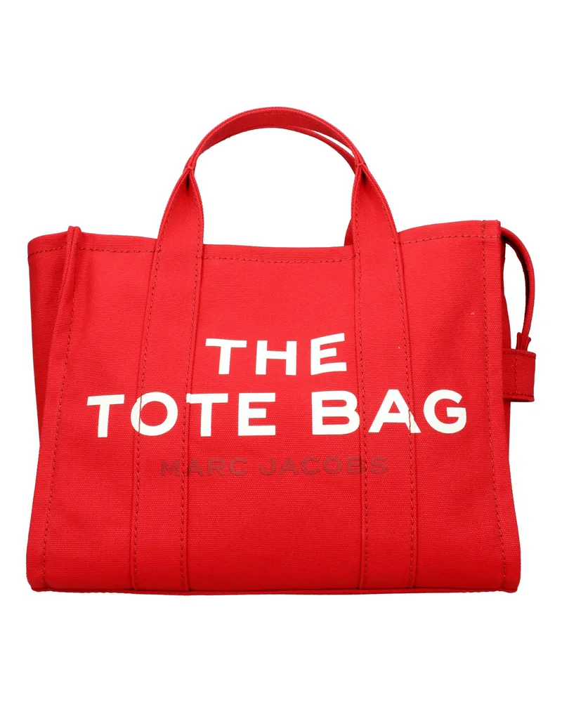 Marc Jacobs Damens Handtasche The Tote Bag Stoff Rot/True Red -
