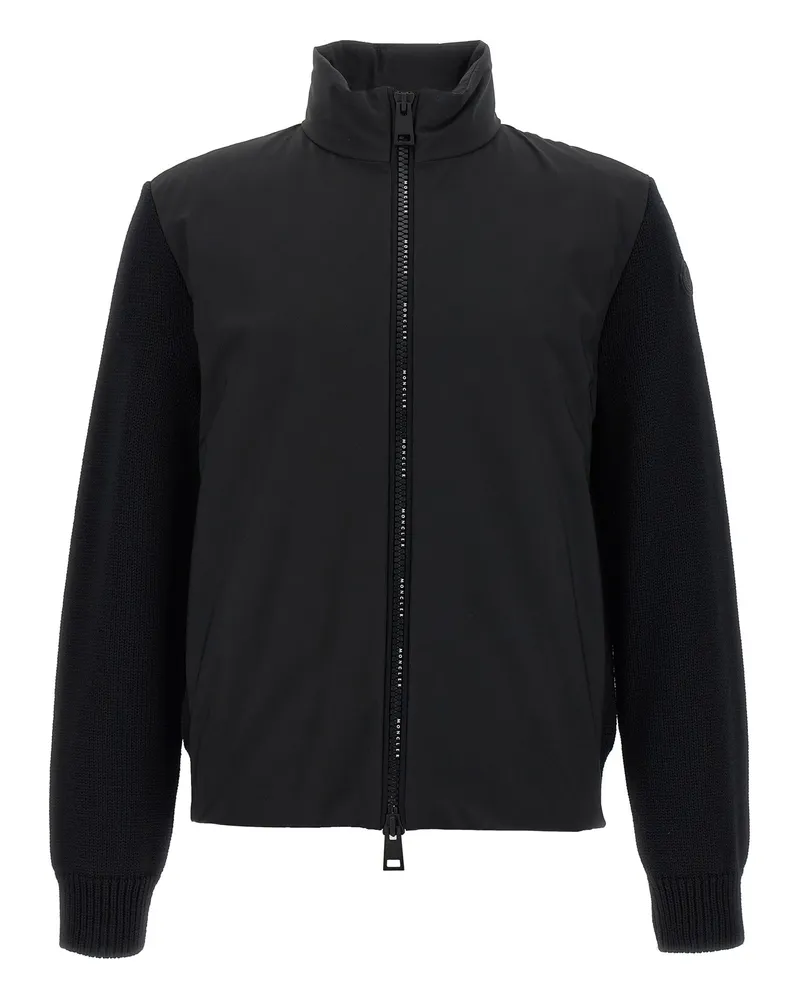 Moncler Matt Effect Cardigan Black