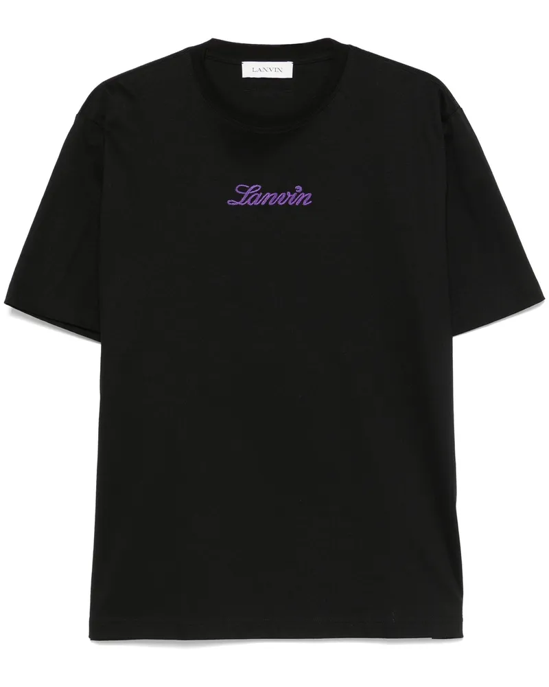 Lanvin Bouclette Skript Logo T -Shirt 