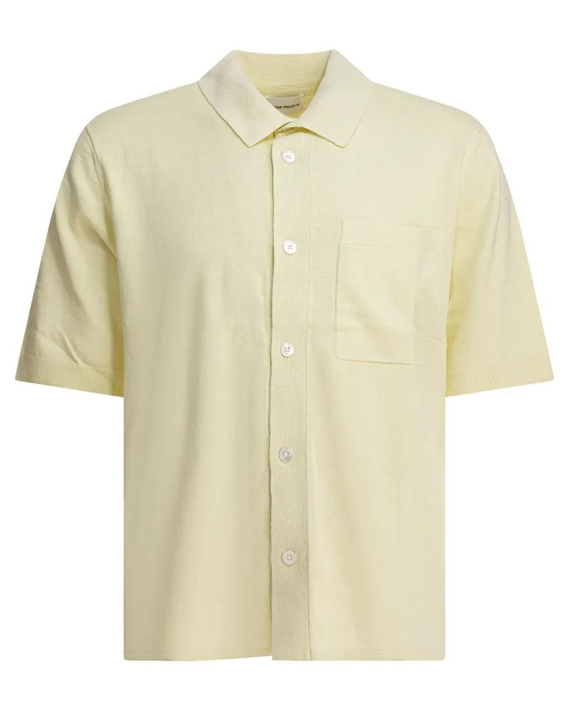 Norse Projects Nordprojekte Rollo Cotton Leinen SS Shirt Yellow