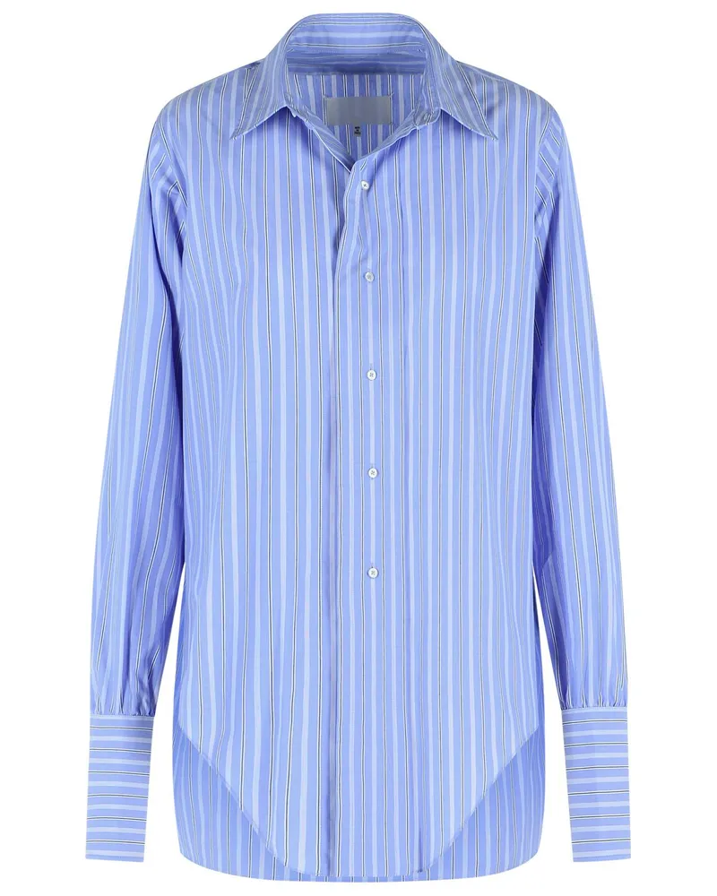 Maison Margiela Hellblaues Baumwollhemd Light