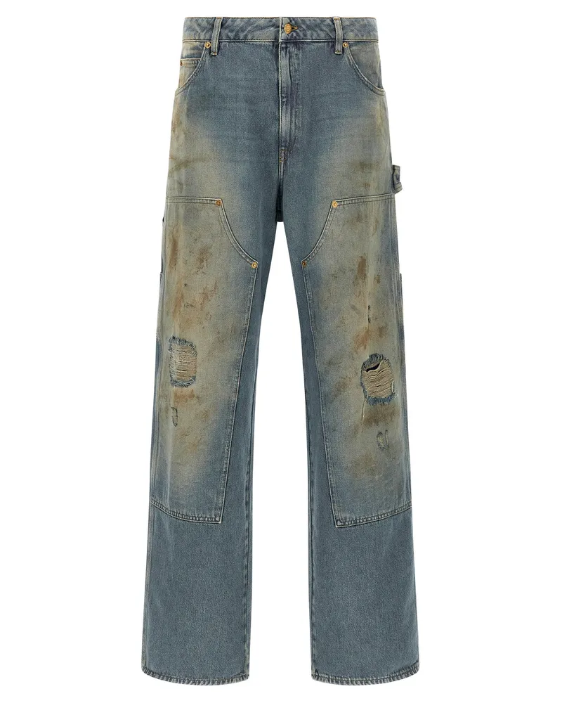 Golden Goose Marley Painter' Jeans Blue