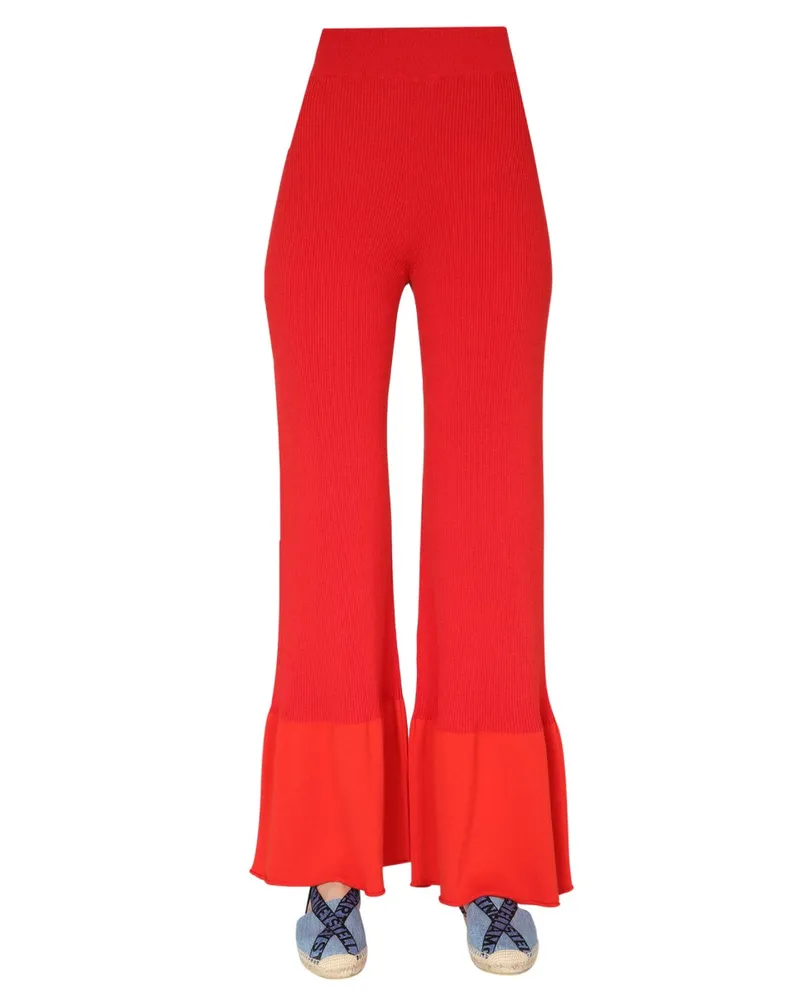 Stella McCartney Rippen -Strickhose Red