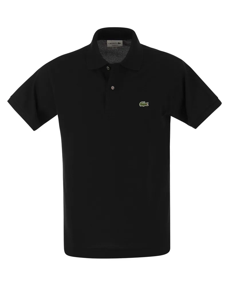 Lacoste Classic Fit Cotton Pique Polo -Hemd Schwarz