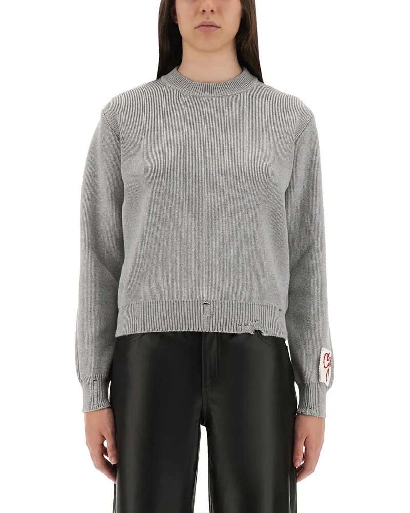 Golden Goose Goldener Gans Baumwolltrikot Grey