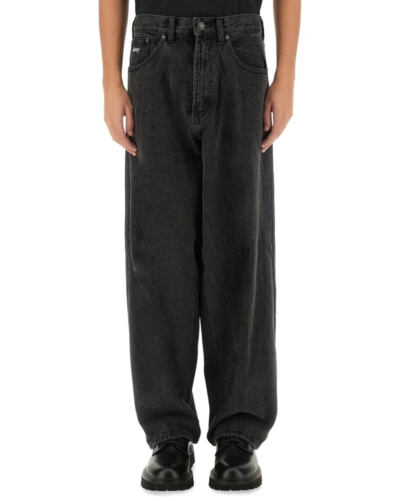 Obey Gehorchen Bigwig Baggy Jeans Black