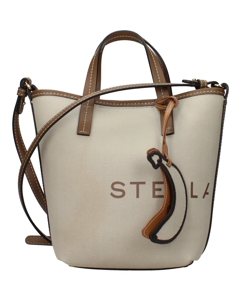 Stella McCartney Damens Handtaschen Stoff Beige/Braun -