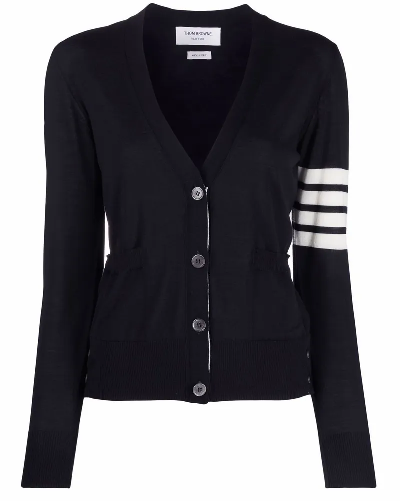 Thom Browne Woll-Cardigan Blue