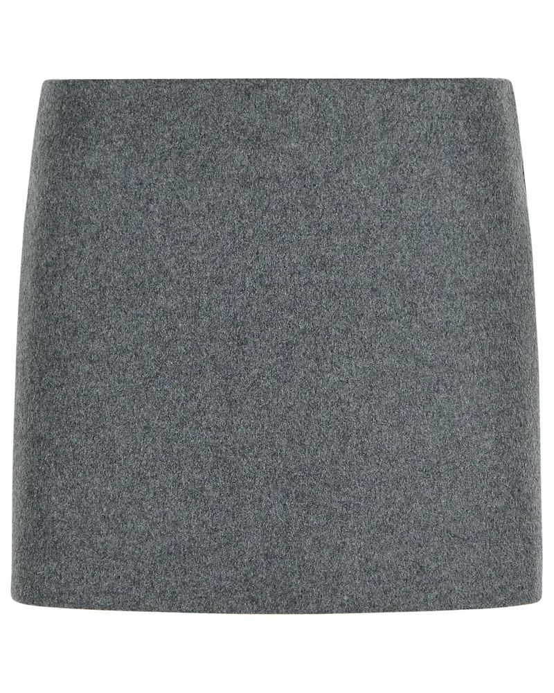 SPORTMAX Poggio' grauer Wollrock für Virgin Grey