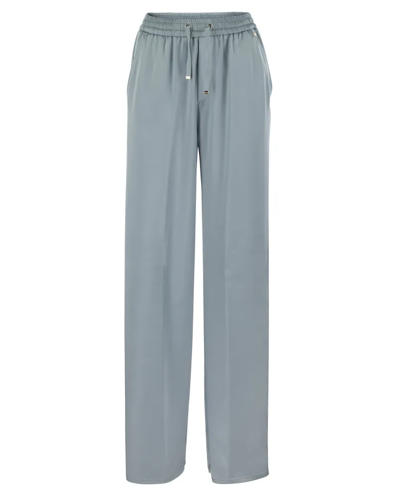 Herno Satinhose mit elastischem Bund Light