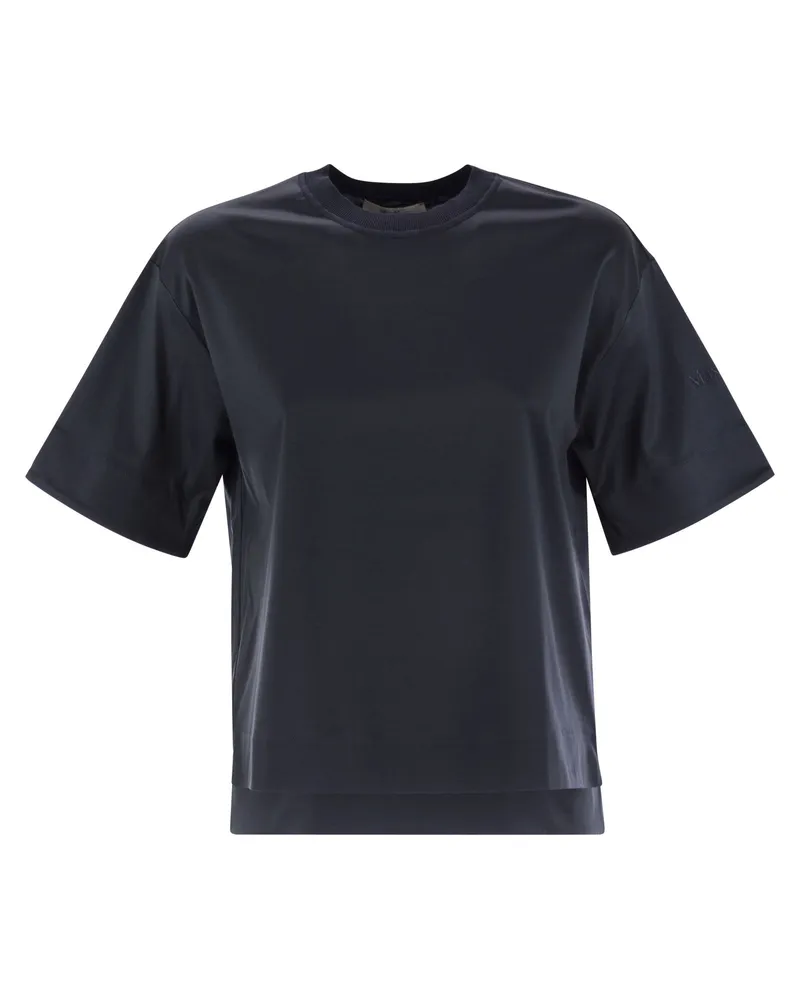 Max Mara Maser Baumwoll -T -Shirt Blue
