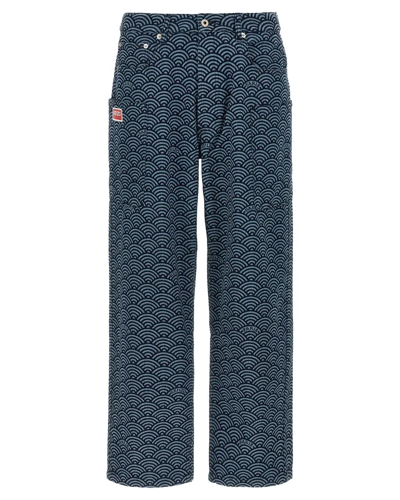 Kenzo Seigaiha' Jeans Blue