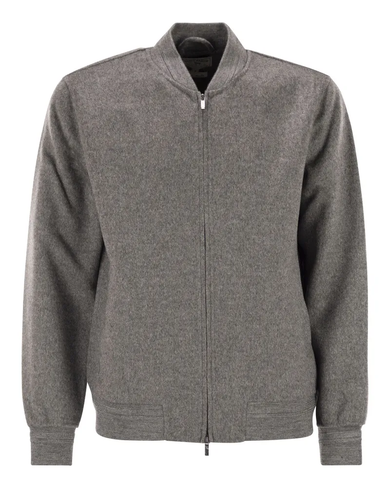 MC2 Saint Barth Camden Bomberjacke aus Wollmischung Grey
