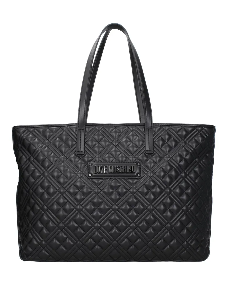 Moschino Damens Umhängetaschen Polyurethan Schwarz -