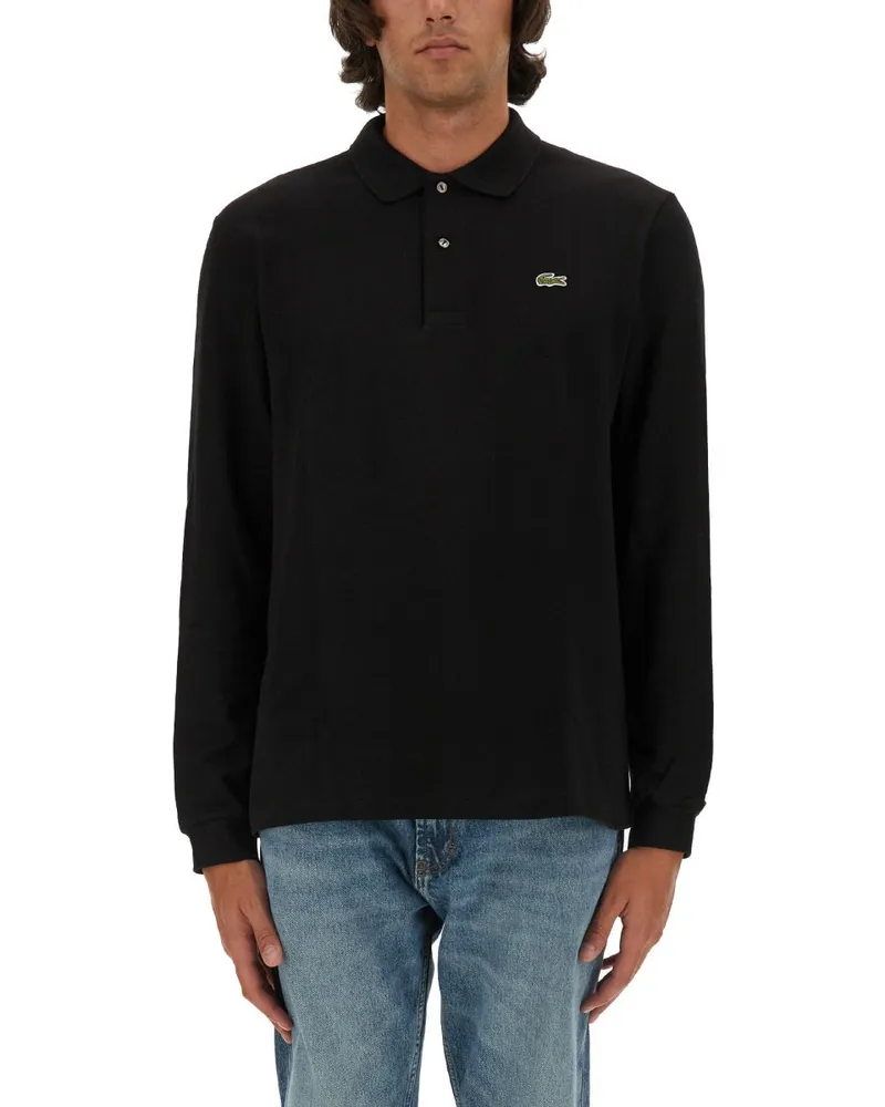 Lacoste Polo mit Logo Black