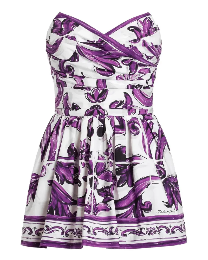 Dolce & Gabbana Kurzes bedrucktes Kleid von H35dq