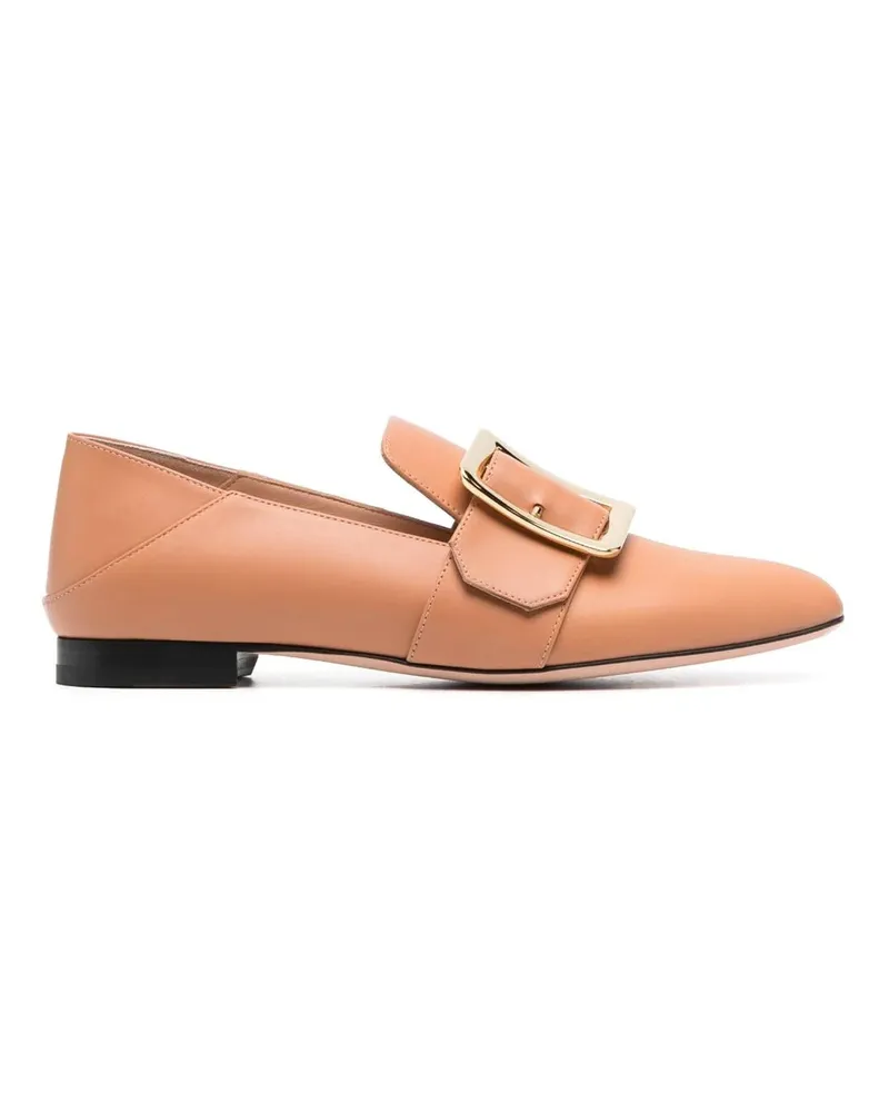 Bally Leder-Loafer Beige