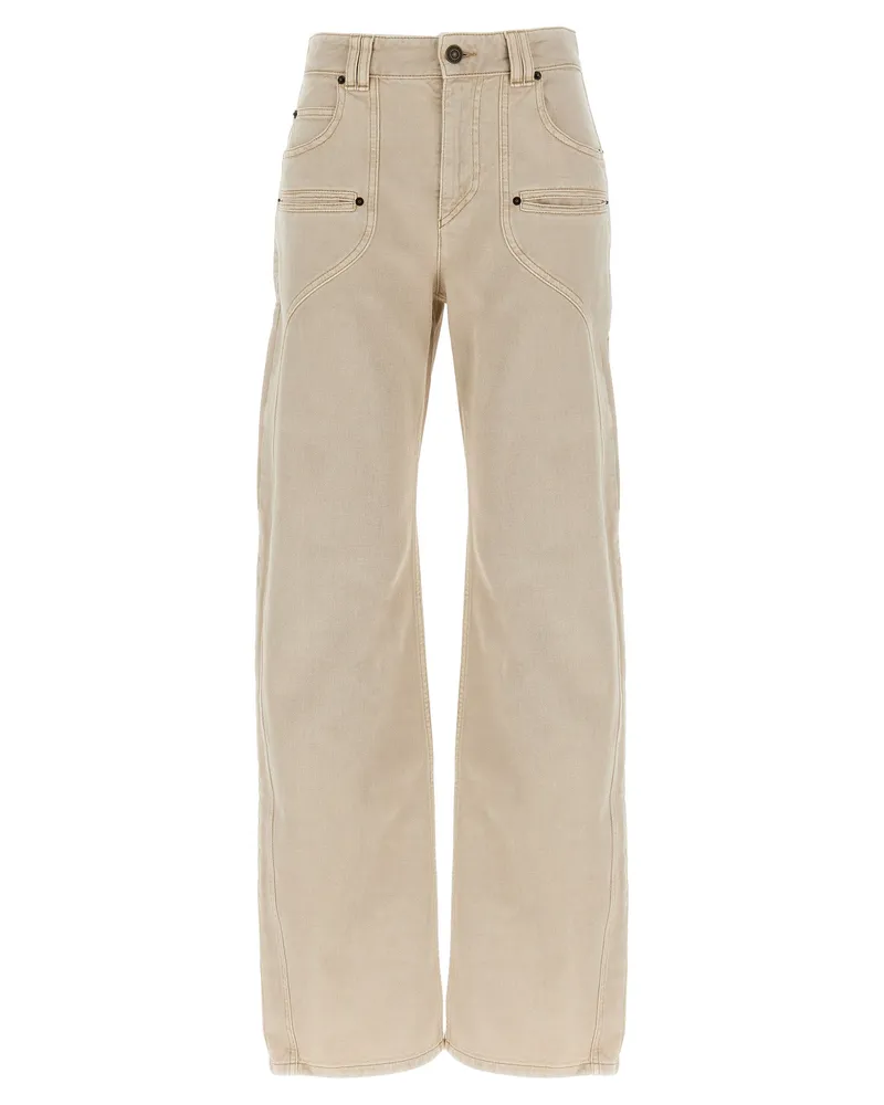 Isabel Marant Betiane' Jeans Beige