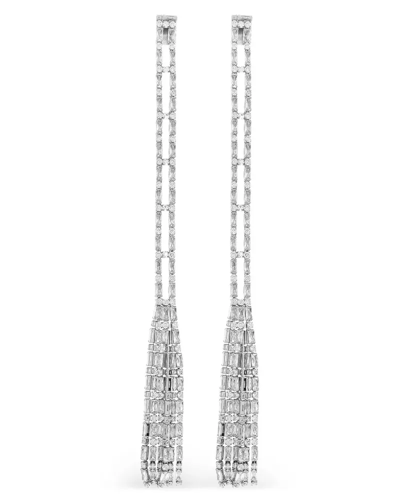 Dsquared2 Strass Drop' Ohrringe Silver