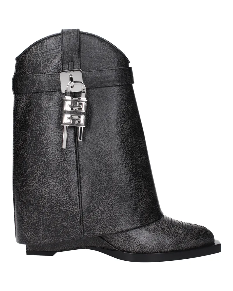 Givenchy Frauen 's Lederstiefel Hai schwarz -