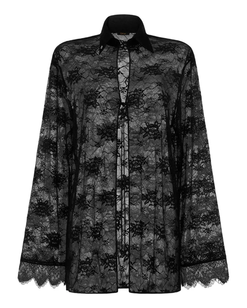 Oséree Oseee Lace Shirt Black
