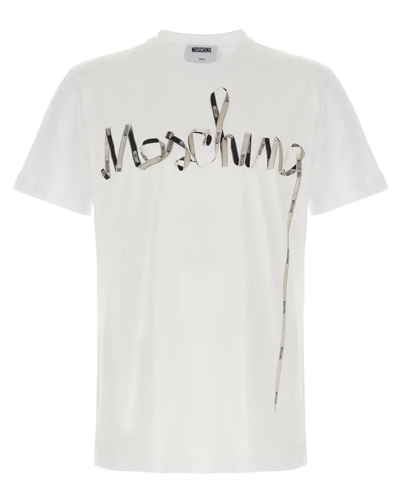 Moschino gedrucktes T -Shirt White