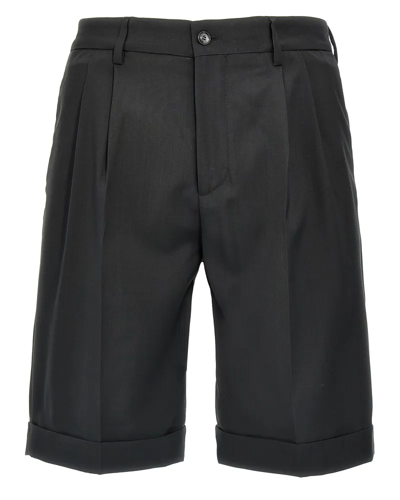 BARENA Scandola Tropical' Bermuda Shorts Gray