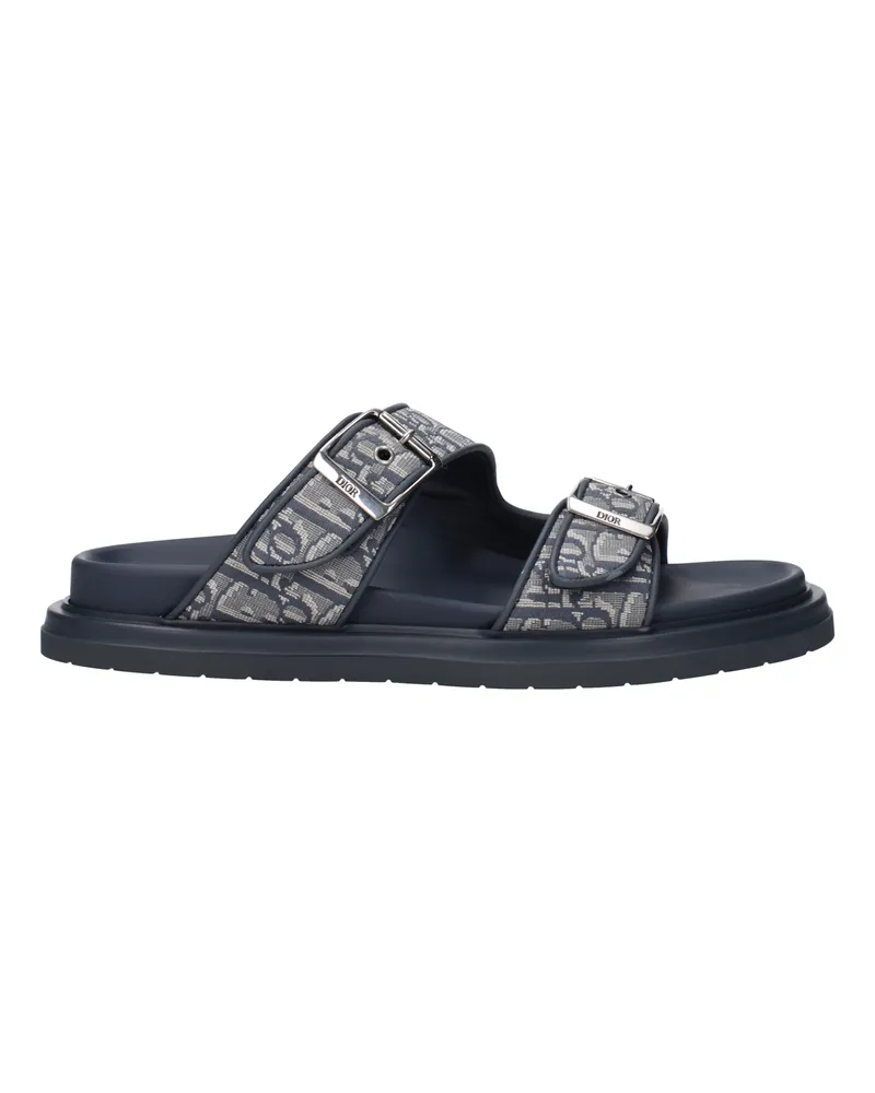 Dior Christliche Dior -Hausschuhe und Hufe Aqua Man Stoff Grau/Blau Luftfahrt -