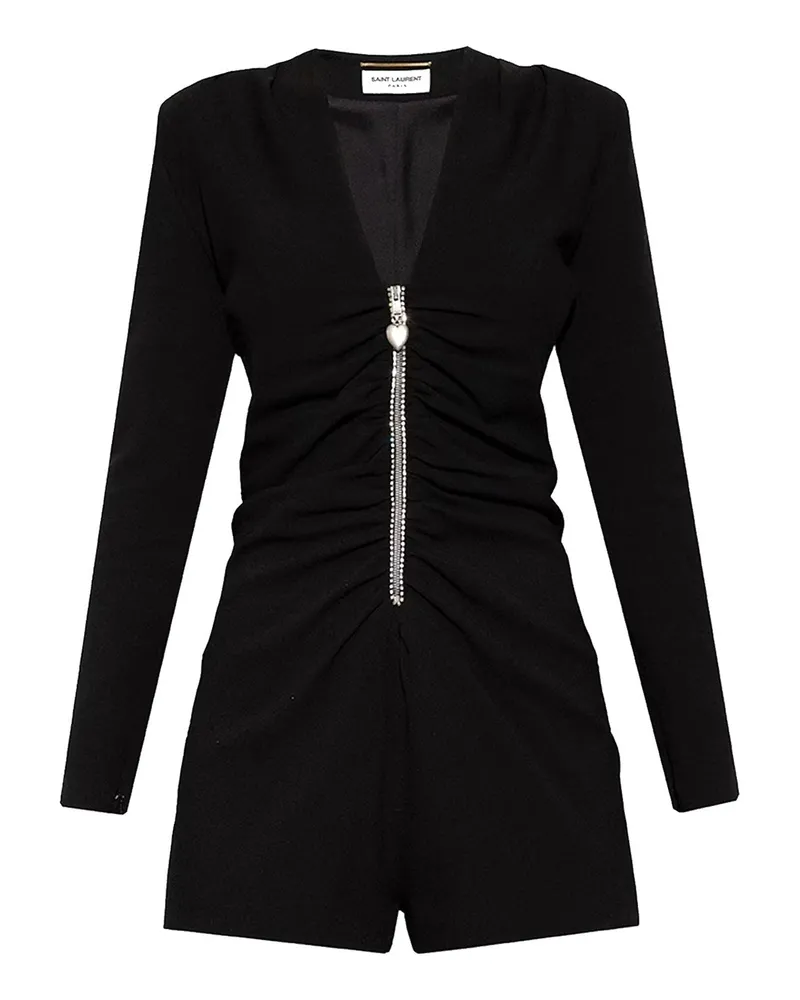 Saint Laurent Long Sleeves Jumpsuit Schwarz