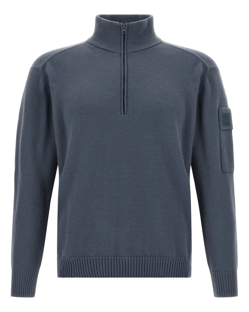 C.P. Company C.P. Firmen halb Zip -Pullover Blue