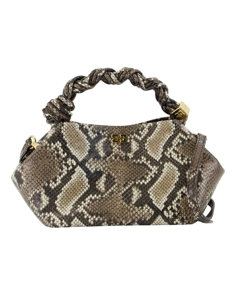 Ganni Bou Small Crossbody  Leder gedruckt Gedruckt