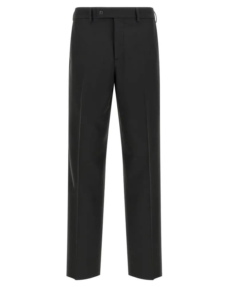 Fendi Gabardine Hosen Black