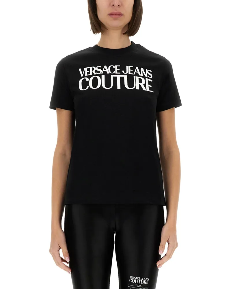 Versace Jeans T -Shirt mit Logo Black