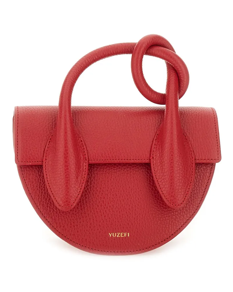 YUZEFI Leder "Brezel" -Tasche Red