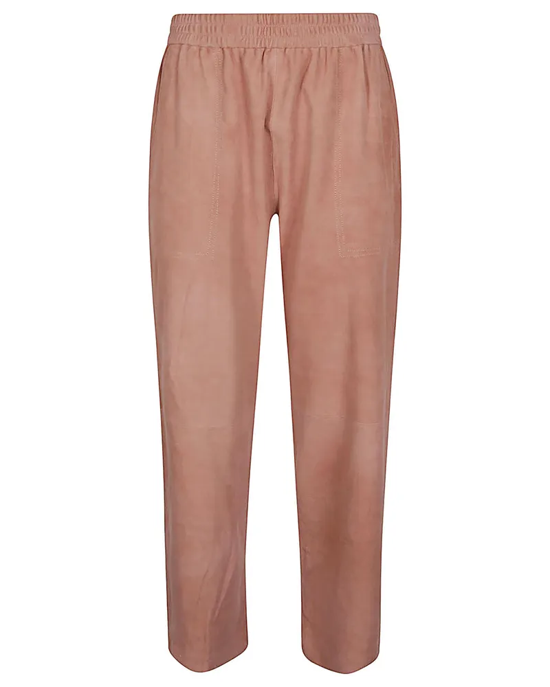VIA MASINI 80 Über Masini 80 Wildleder -Lederhose Powder