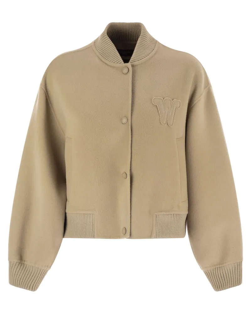 Max Mara Zelante Bomberjacke in Wollmischung Camel