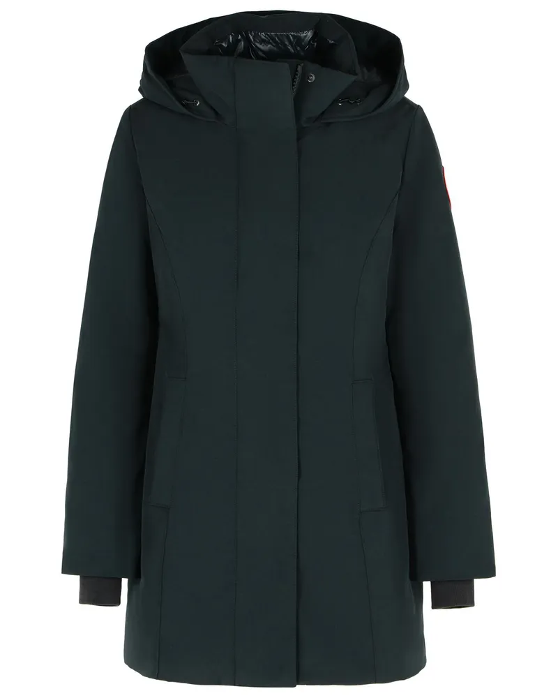 Canada Goose Kanada Gans Polyester und schwarzer Baumwollmantel Black